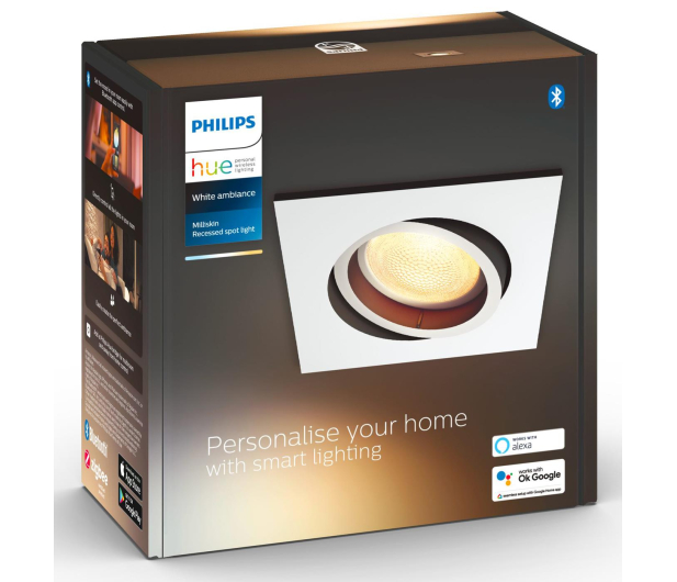 Philips Hue White ambiance Reflektor Milliskin kwadrat (bia.) - 726855 - zdjęcie 4